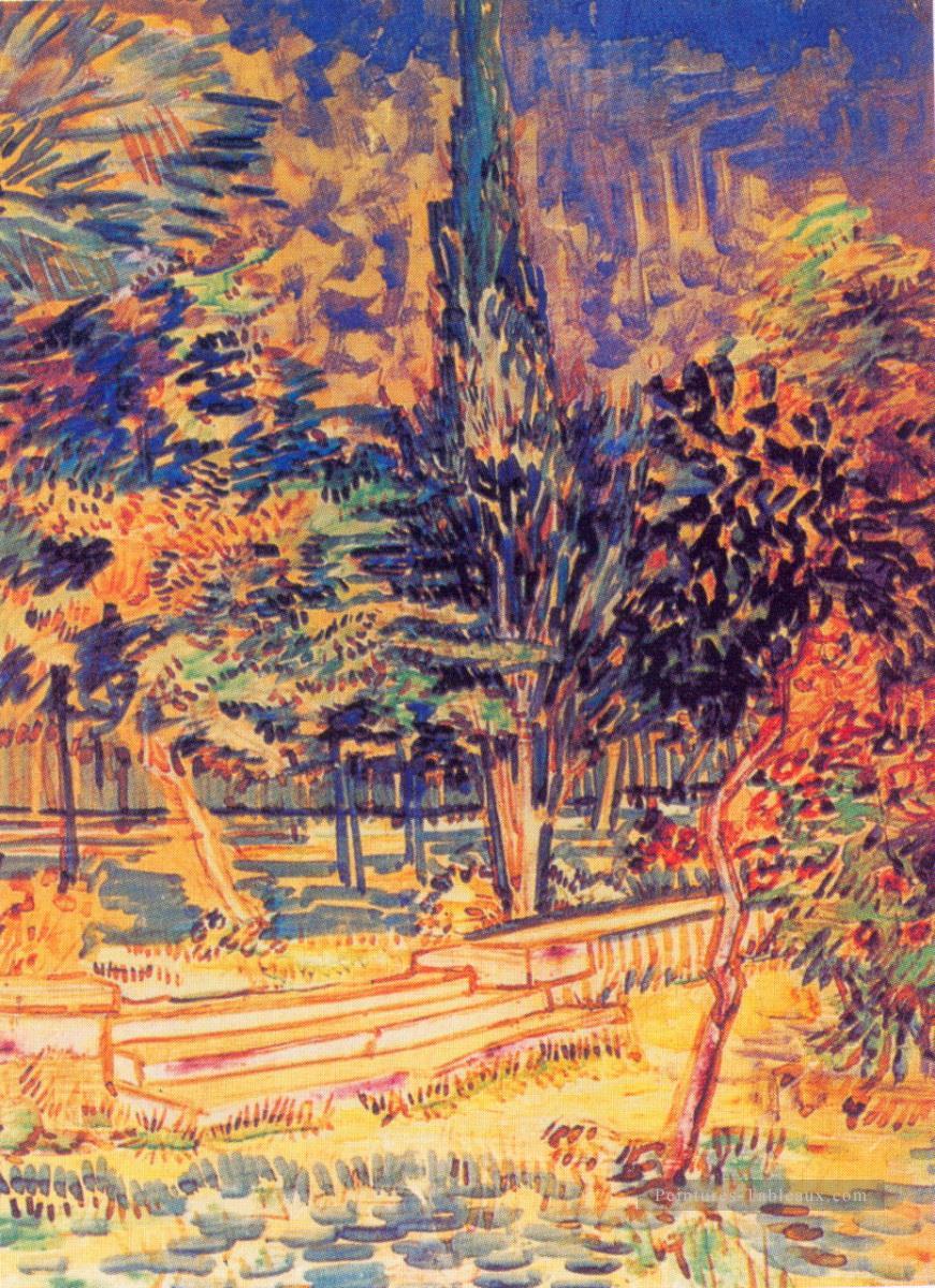 Marches de pierre dans le jardin de l’asile Vincent van Gogh Peintures à l'huile